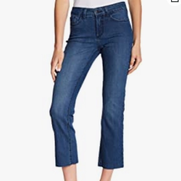 NYDJ Marilyn Straight Lift & Tuck Technology Raw Hem High Rise Jeans NWT Size 14 - Picture 2 of 16